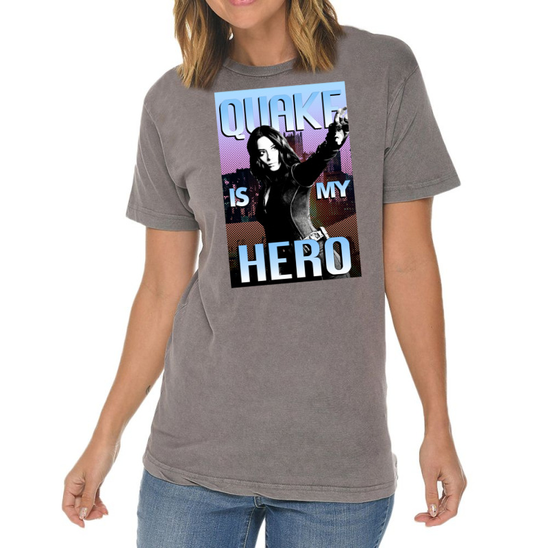 Quake Is My Hero Poster Vintage T-Shirt by paturusharpek | Artistshot