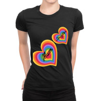 Mum And Daughter Heart Gift Ladies Fitted T-shirt | Artistshot