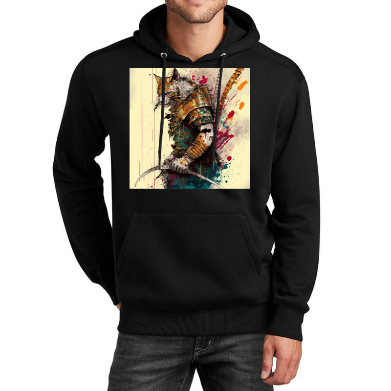 Cat In Action Pose Unisex Hoodie by TheDol | Artistshot