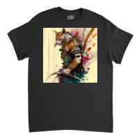 Cat In Action Pose Classic T-shirt | Artistshot