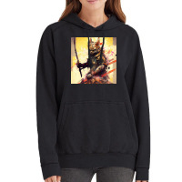 Cat Soldier Vintage Hoodie | Artistshot