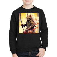 Cat Soldier Youth Sweatshirt | Artistshot