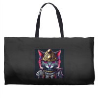 Samurai Cyborg Cat Weekender Totes | Artistshot