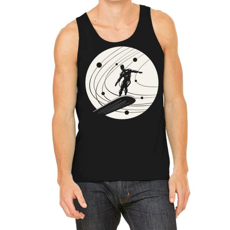 Silver Surfer Minimalist White Tank Top by paturusharpek | Artistshot