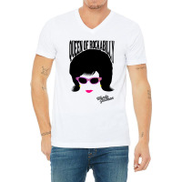 The Queen Of Rockabilly Wanda Jackson V-neck Tee | Artistshot