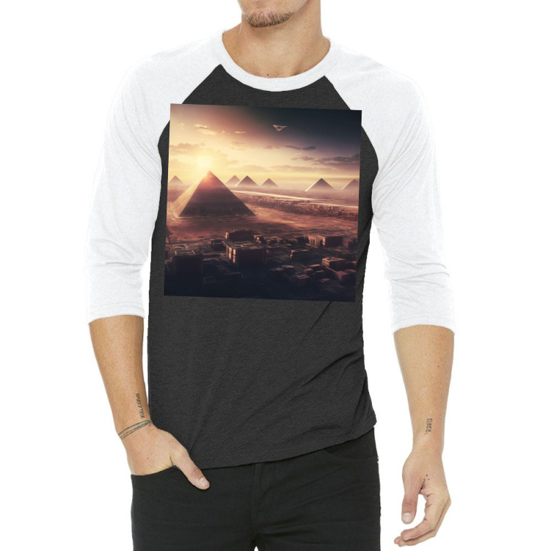 Pyramids 3/4 Sleeve Shirt | Artistshot