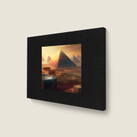 Pyramids Egypt Landscape Canvas Print | Artistshot