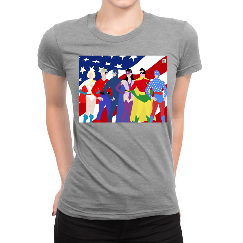 Super Squad Minimal Ladies Fitted T-Shirt by obsiipatrysn | Artistshot