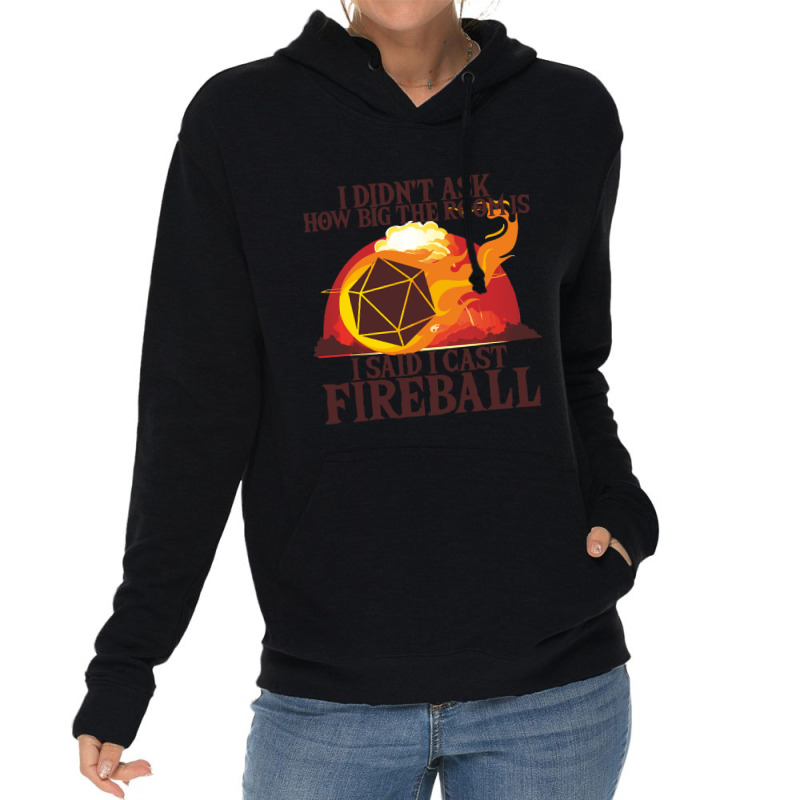 I Didnt Ask How Big The Room Is I Said I Cast Fire Lightweight Hoodie | Artistshot