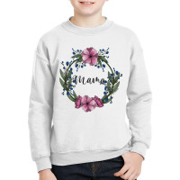 Mama Floral Design Youth Sweatshirt | Artistshot