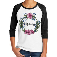 Mama Floral Design Youth 3/4 Sleeve | Artistshot