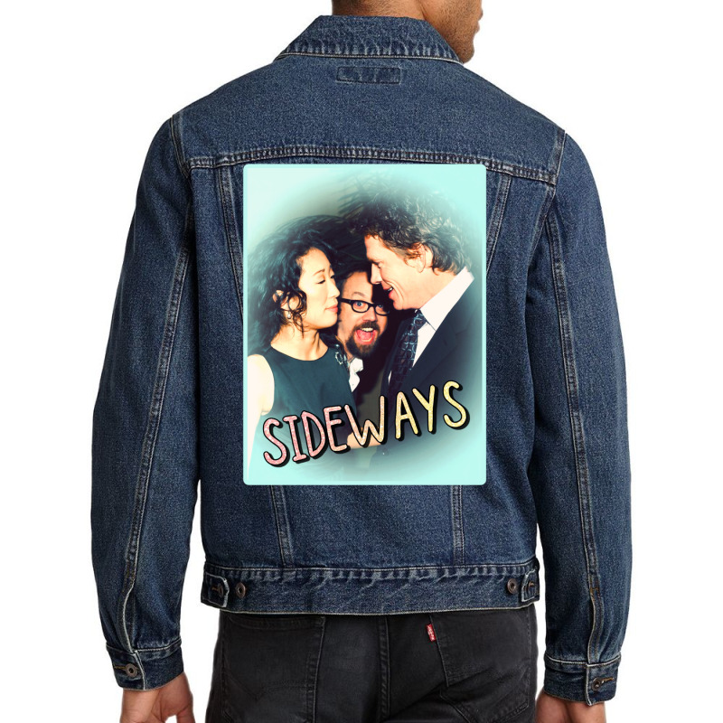 Sideways Poster Men Denim Jacket by apafojazibw | Artistshot