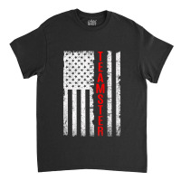 Teamster Proud American Flag Distressed Premium Classic T-shirt | Artistshot