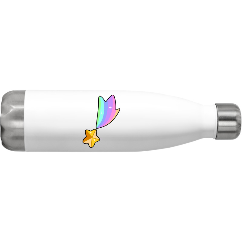 Golden Rainbow Shooting Star Stainless Steel Water Bottle | Artistshot