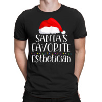 Santa's Favorite Esthetician Christmas Family Sant T-shirt | Artistshot