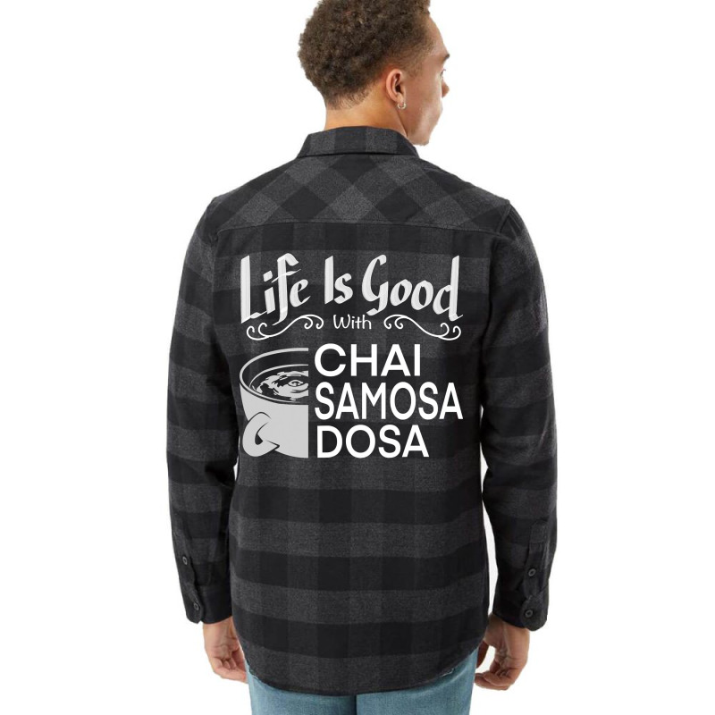 India Food Culture Chai Samosa Desi Humor Funny Flannel Shirt by home12 | Artistshot