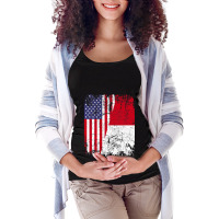 Indonesian Roots  Half American Flag  Usa Indonesi Maternity Scoop Neck T-shirt | Artistshot