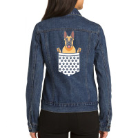 Malinois T  Shirt Malinois Dog Belgian Shepherd Dog T  Shirt Ladies Denim Jacket | Artistshot