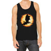 Flying Dragon Halloween Moon Mythical Fantasy Retr Tank Top | Artistshot