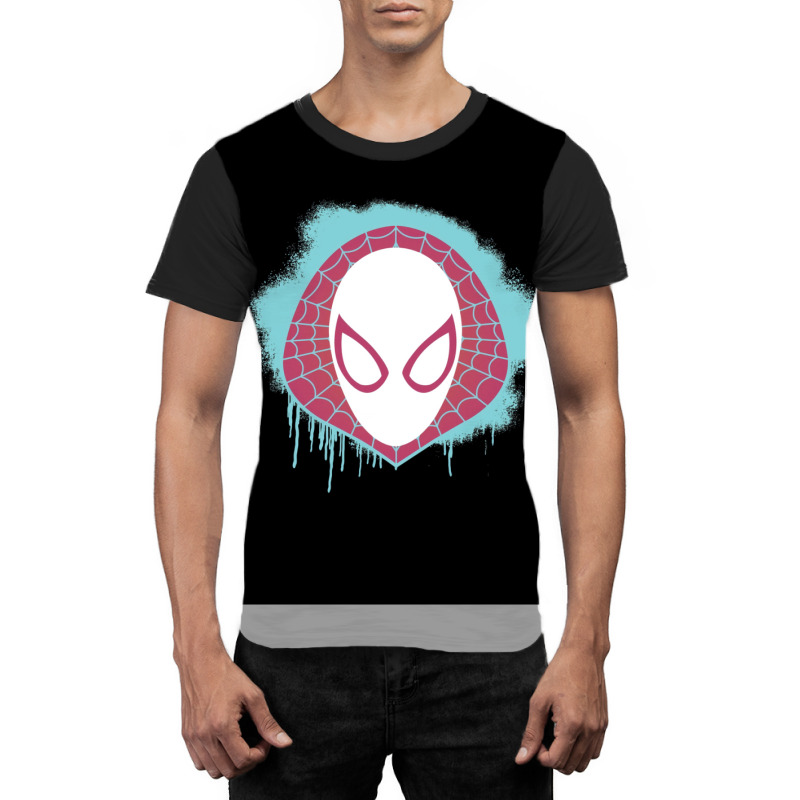 Spider Gwen Spray Paint Graphic T-shirt | Artistshot