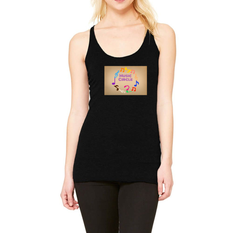 Music Notes Circle Racerback Tank by Alexsmith | Artistshot