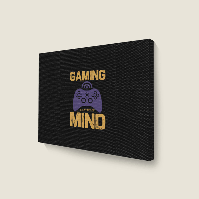 Gaming Is A - Tshirt Landscape Canvas Print | Artistshot