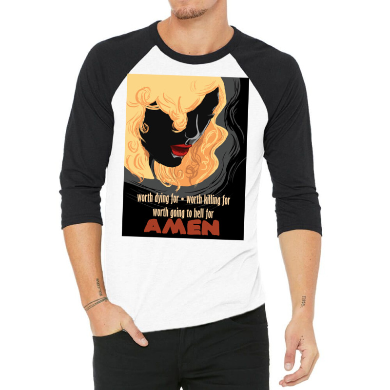 Worth Going To Hell For 3/4 Sleeve Shirt | Artistshot