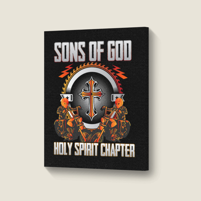 Christian Bikersons Of God Holy Spirit Chapter Portrait Canvas Print | Artistshot