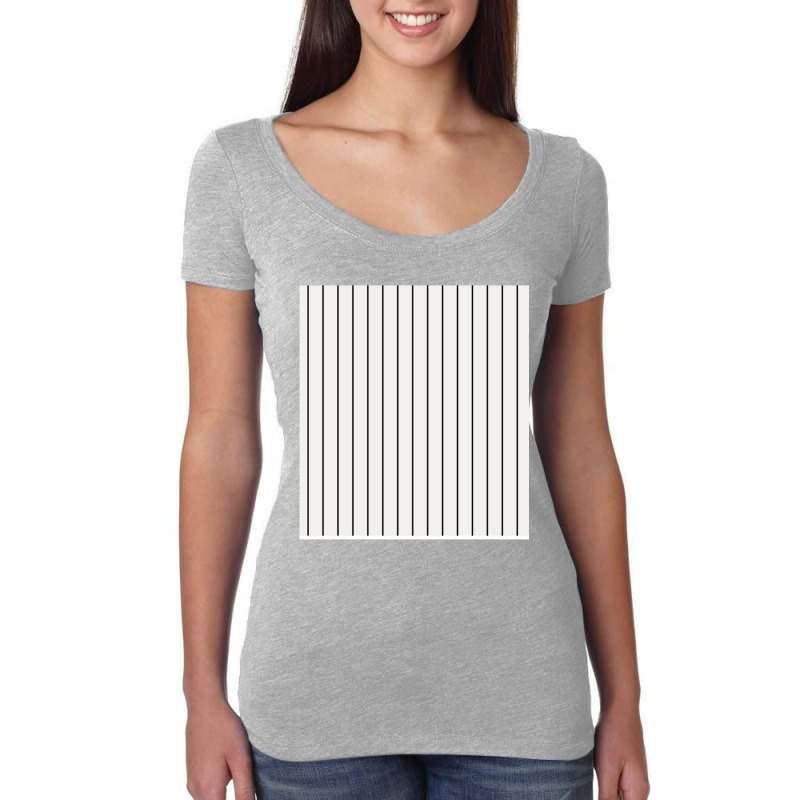 Black And White Vertical Women's Triblend Scoop T-shirt by JONNELLENORTONN | Artistshot