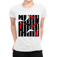 Black And White Vertical Striped Top Ladies Fitted T-shirt | Artistshot