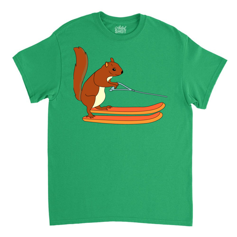 Waterskiing Ski Squirrel Freestyle Gift Animal Classic T-shirt by chueforazij | Artistshot