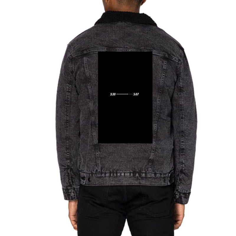 Frank Ocean   Nights   Beat Switch Time Stamp Unisex Sherpa-Lined Denim Jacket by Wrightdxs | Artistshot