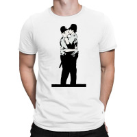 Kissing Coppers T-shirt | Artistshot