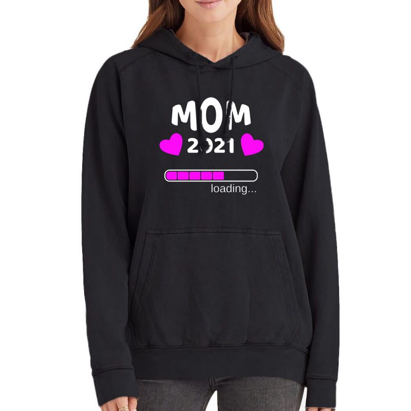 Mom 2021 Loading Pregnant Pregnancy Vintage Hoodie | Artistshot