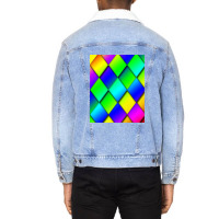 Rhombuses Unisex Sherpa-lined Denim Jacket | Artistshot