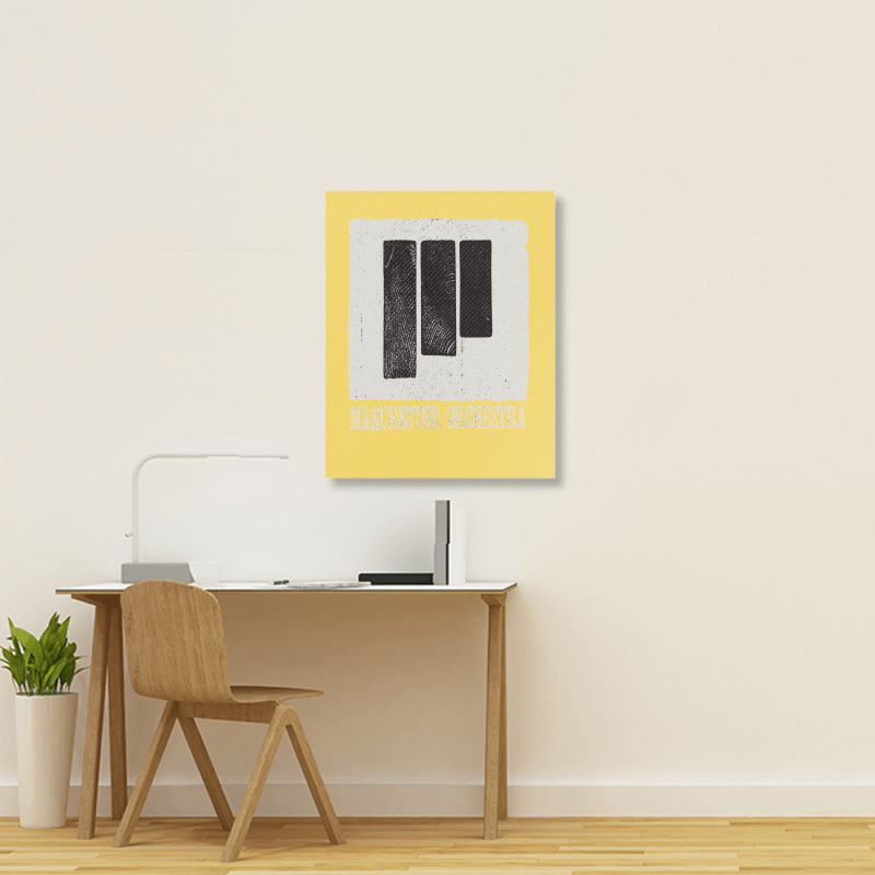 Manchester Orchestra Black Lines Grunge Cool Unise Portrait Canvas Print | Artistshot