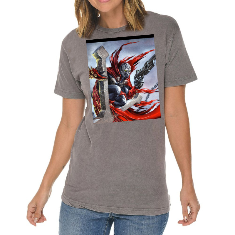 Spawn On The Cross   Spawn Fan Art Vintage T-shirt | Artistshot