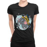 Magical Butterfly Africa Safari Animal Fantasy Ele Ladies Fitted T-shirt | Artistshot