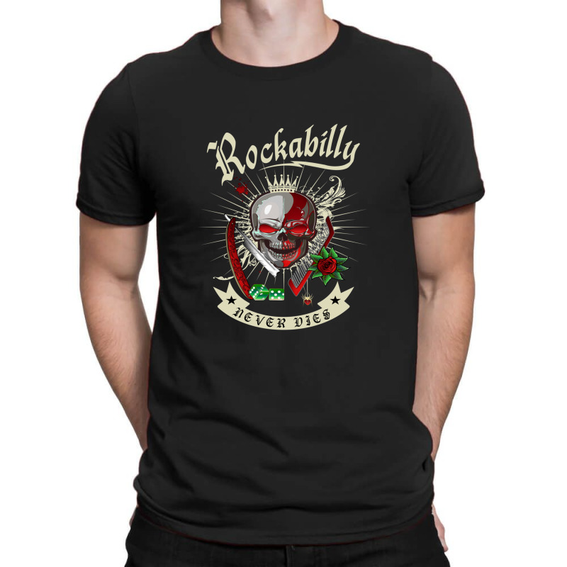 Rockabilly Skull 1 T-shirt | Artistshot