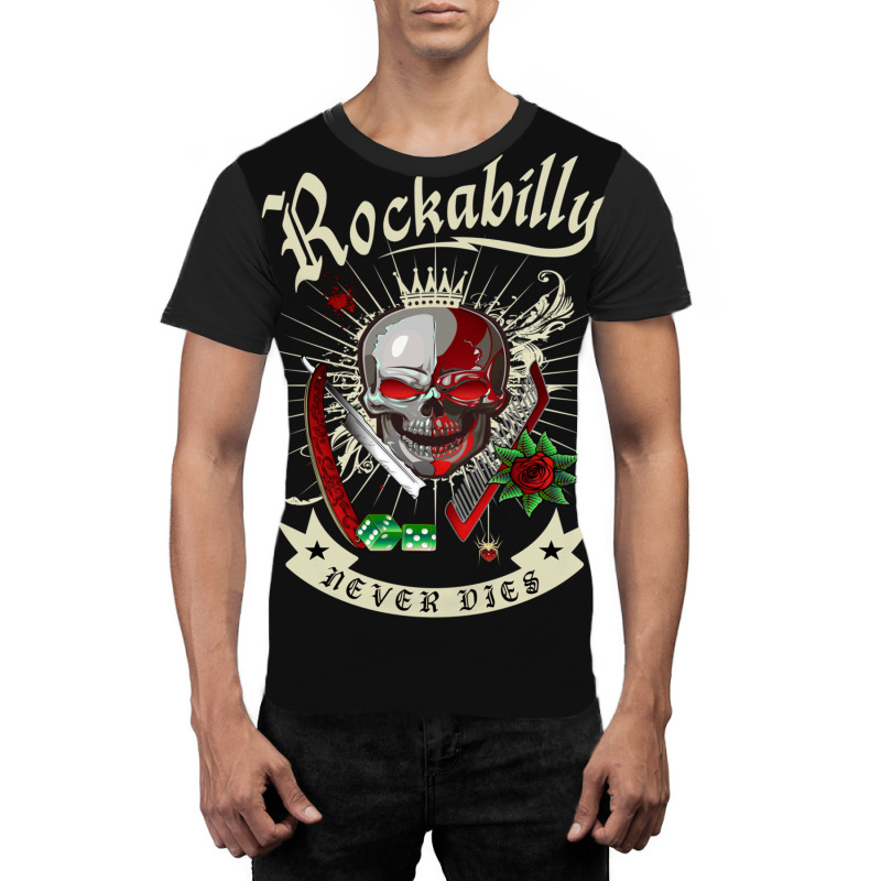 Rockabilly Skull 1 Graphic T-shirt | Artistshot