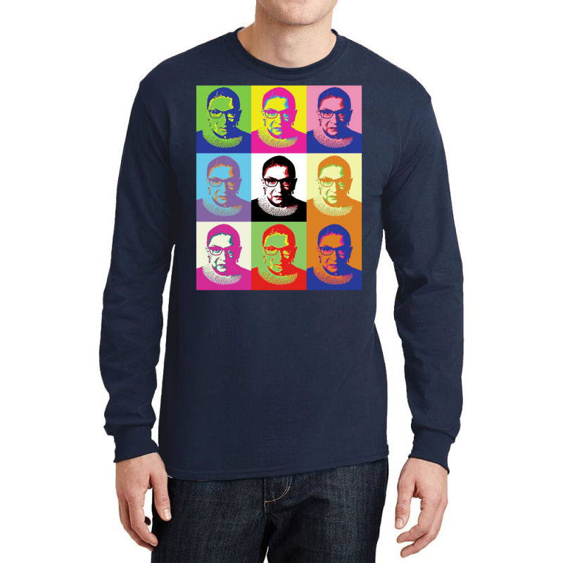 Notorious Rbg Feminist Andy Warhol T Shirt Long Sleeve Shirts by eucafaiall | Artistshot