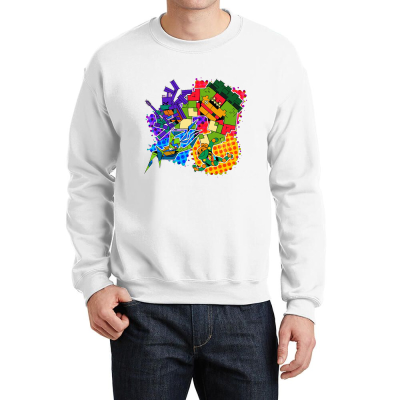 Raphael Mutant Cartoon Michel Crewneck Sweatshirt | Artistshot