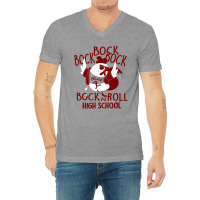 Bock N' Roll High School V-neck Tee | Artistshot