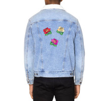 Rose Flowers Unisex Sherpa-lined Denim Jacket | Artistshot