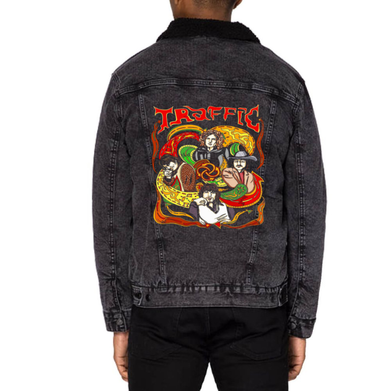 Bumper Traffic Racing Death Unisex Sherpa-lined Denim Jacket | Artistshot