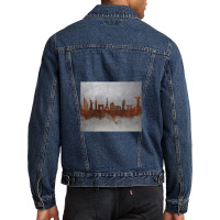 Rust Around The World 1 Men Denim Jacket | Artistshot