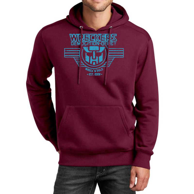 Wreck 'n' Rule   Blue Unisex Hoodie | Artistshot