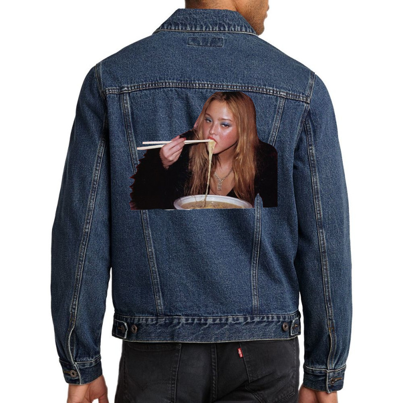 Devon Aoki Ramen Transparent Sticker Men Denim Jacket by biswshedevank | Artistshot