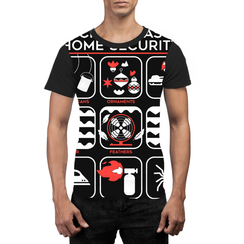 Christmas Home Security Graphic T-shirt | Artistshot
