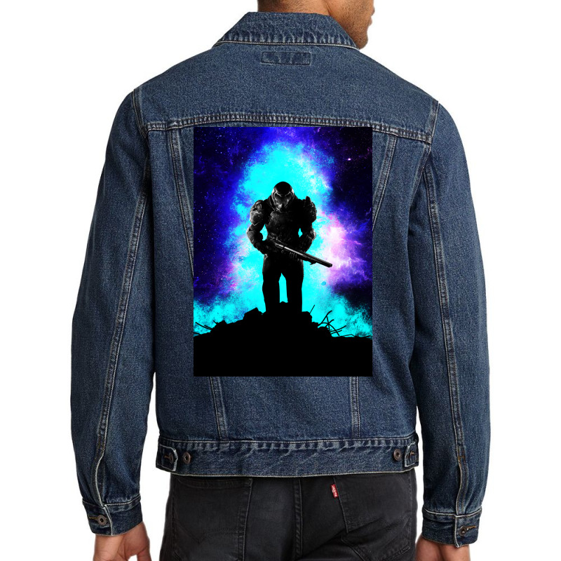 Doomguy Men Denim Jacket by biswshedevank | Artistshot